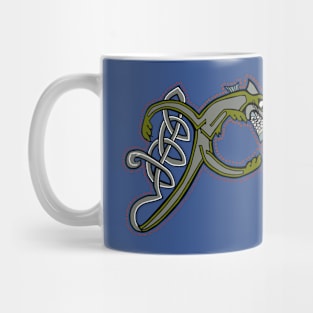 Celtic Cat Letter X Mug